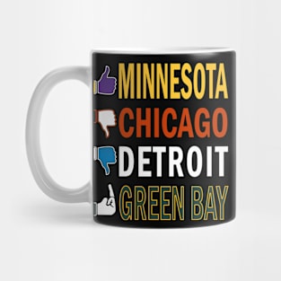 Minnesota Pro Football - Funny Rivals of the North Mug